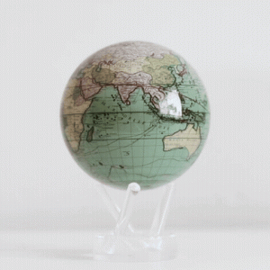 Antique Cassini Green Globe