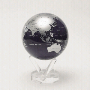 Purple & Silver Globe